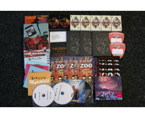FAT BOY SLIM - STROKES - U2 - a collection of promotional items to include unused packs of Kasabian 'Empire' playing cards (5
