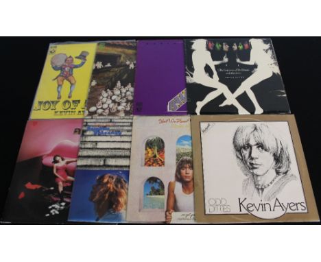 KEVIN AYERS - An excellent pack of 8 x original title EMI Harvest LPs. Titles are Joy Of A Toy (1st unboxed UK pressing SHVL 