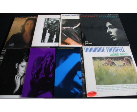 SOLO FEMALE - Lovely pack of 12 x LPs with limited edition modern pressings. Artists/titles are Marianne Faithfull (x5) inc. 