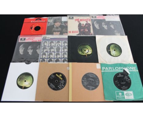 THE BEATLES - UK SINGLES/EPs - Good pack of 17 x 7"/Eps. Titles include Ain't She Sweet (German 52 317, no picture sleeve), A