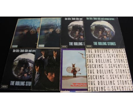 ROLLING STONES - Good selection of 12 x LPs. Titles include Between The Buttons (original UK unboxed LK 4852 and Dutch mono p