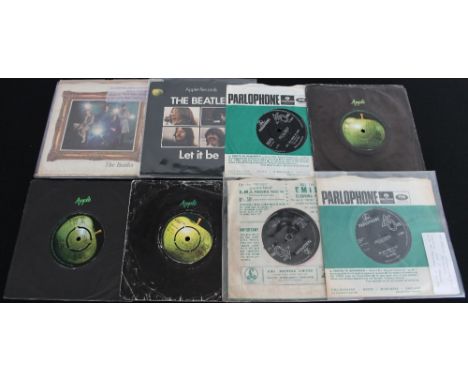 THE BEATLES - SINGLES - Pack of 8 x collectable sides. Titles are Penny Lane/Strawberry Fields Forever (R 5570 with original 