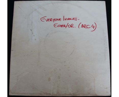 EVERYONE INVOLVED - EITHER/OR - A very rare phased out Acid Folk rarity here, released privately on Arcturus Records (ARC 4).