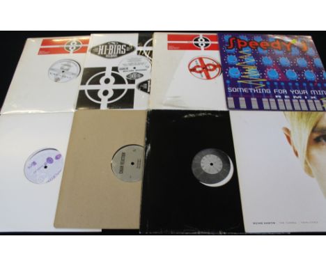 TECHNO - Ace collection of 85 x 12". Labels include Basic Channel, Trax, Definitive, Pulse 8 (large back-catalogue), Hi-Bias 