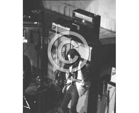 GEORGE HARRISON & ERIC CLAPTON WITH DELANEY AND BONNIE - 18 black and white negatives of George and Eric performing on stage 