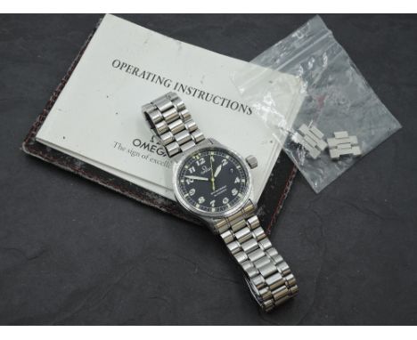A gent's Omega Dynamic III automatic wrist watch of Dirty Dozen design, model no: 52005000, having Super Lume Arabic numeral 