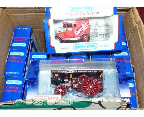 A box of modern issue diecast, to include a Corgi Steam Rally collection Burrell Showman's Engine