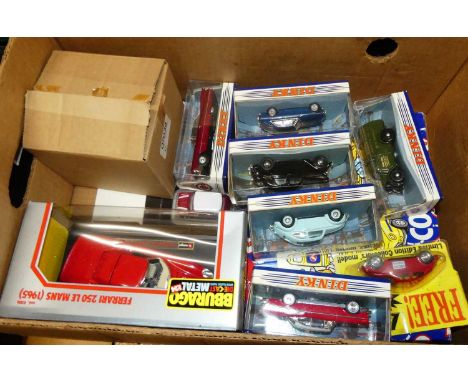 A collection of modern issue diecast, to include Dinky by Matchbox and Burago 1/24th scale 