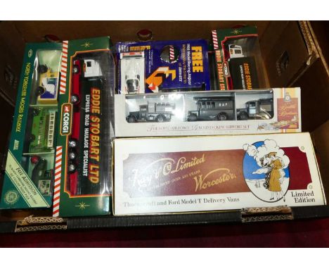 A tray of mixed modern issue diecast, to include Corgi Eddie Stobart related 
