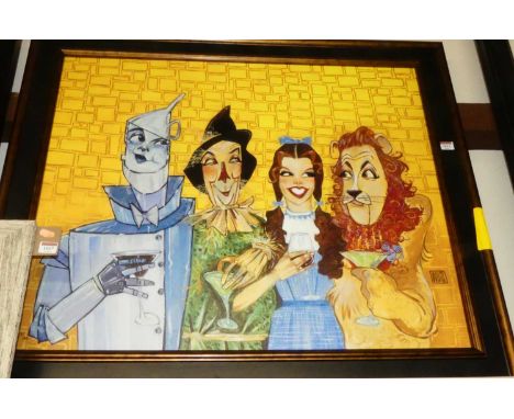 Todd White - Drinks party, embellished giclee print on canvas, No.31/35, 72 x 85cmCondition is good.No certificate.Too large 