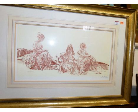 William Russell Flint (1880-1969) - Fine Art Trade Guild lithograph, signed in pencil to the margin and with blindstamp, 30 x