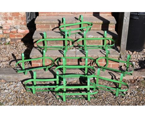 Ten green painted fence hanging planter frames&nbsp; (10) 