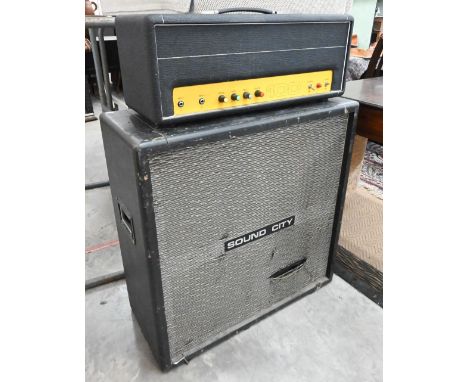 Sound City Dallas Arbiter speaker to/w guitarist's power-amplifier (2) 