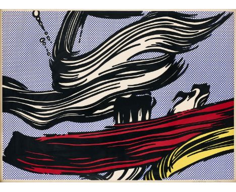 ROY LICHTENSTEIN (1923 - 1997, New York) BrushstrokesFarbserigraphie auf Velin. 1967.55,9 x 76,3 cm (58,5 x 78,8 cm). Signier
