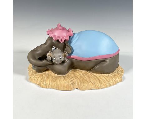 Adorable porcelain figure colored in gray, pink and blue - mother and baby. Walt Disney Collection backstamp. This item has i