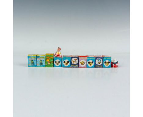A collection of ball-bearing action plastic toys based on your Disney, Dr. Who and World Cup characters. Includes 1 Mickey Mo