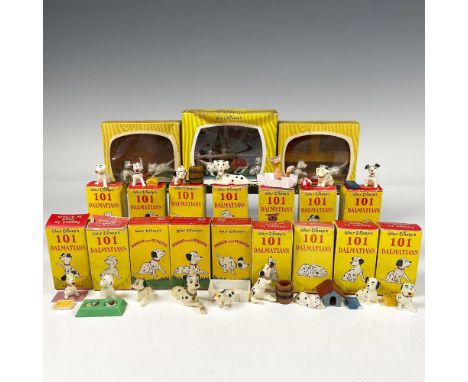 A collection of Walt Disney painted figures from the As Seen On TV And Movies collection for the 1961 animated adventure come