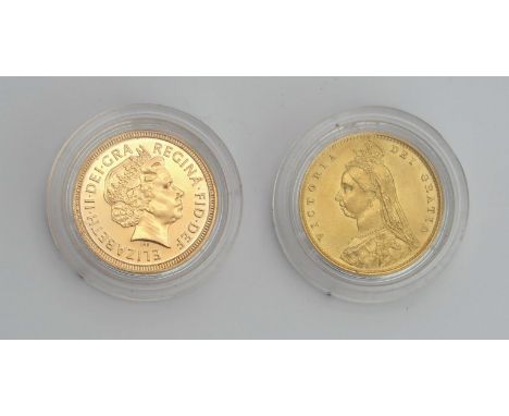 GOLDEN JUBILEE HALF SOVEREIGN SET VICTORIA 1887 GOLDEN JUBILEE SHIELD 1/2 SOVEREIGN.  Obverse;&nbsp;Jubilee bust of Queen Vic