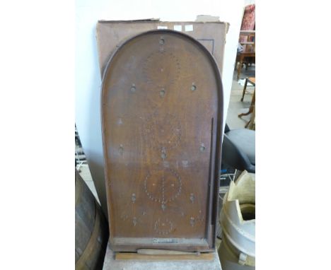 A Corinthian bagatelle board, boxed