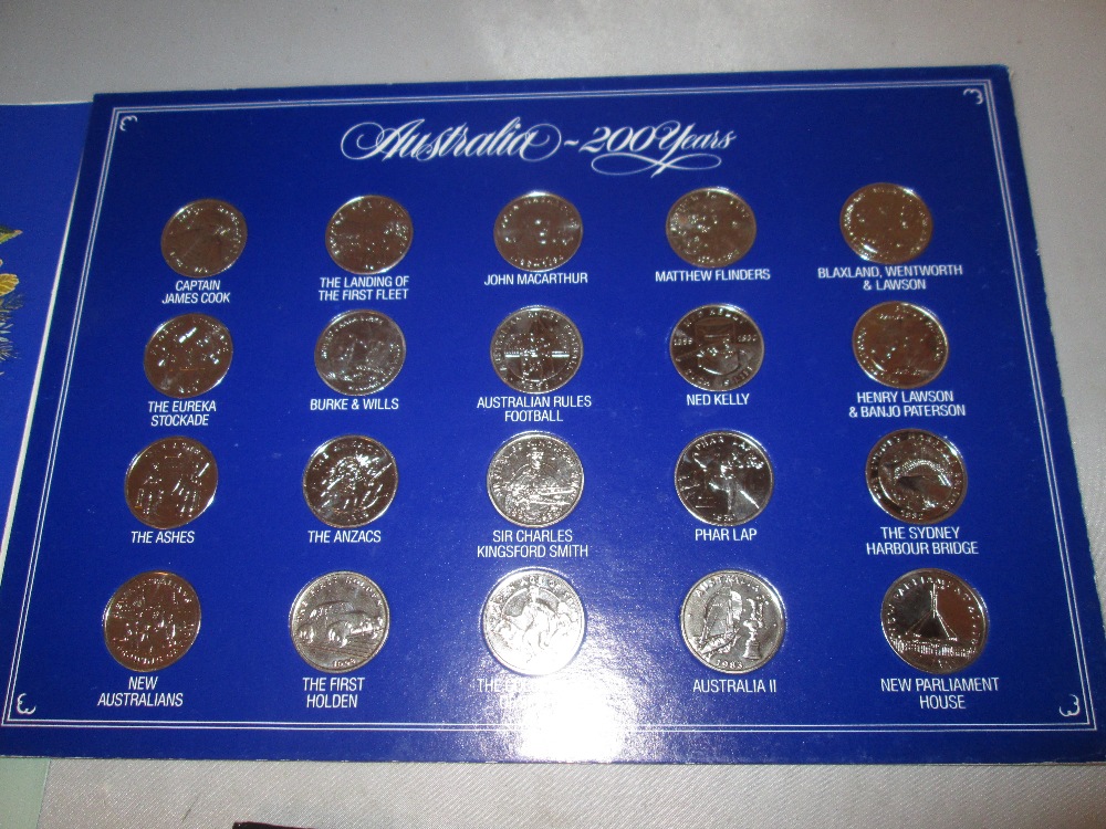 Australia 200 Years, a commemorative medal collection by Wallace International. An Australian Com Australia 200 Years, a commemorative medal collection by Wallace International. An Australian Com