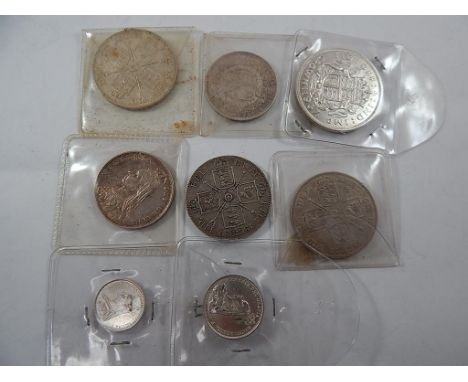 DOUBLE FLORIN & OTHER SILVER COINS