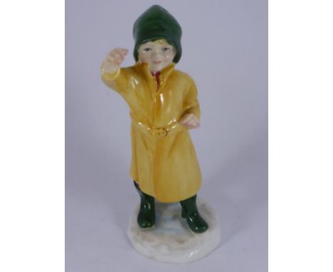 ROYAL WORCESTER FISHERMAN FIGURE, F.G.DOUGHTY, APPROX. 11 cm