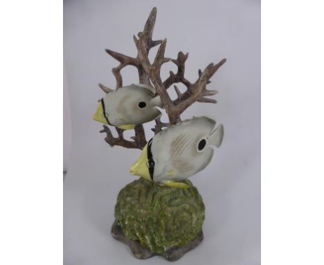 ROYAL WORCESTER, R. VAN RUYCKEVELT, 'FOUR EYED FISH', JOHN PINNICK COLLECTION