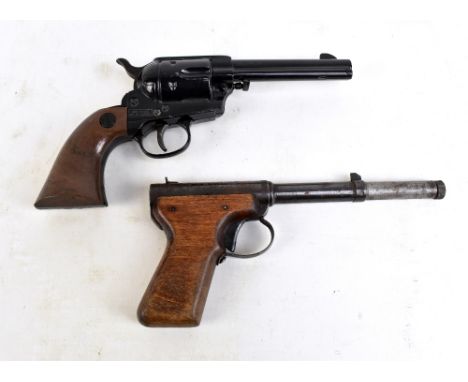 DAISY; a US .177 air pistol stamped 'M. 02.' and 'B-B S.A.' to either side of barrel, lot number H628387 to butt, and a Diana