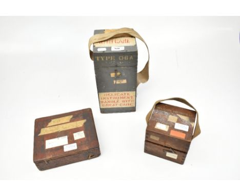 ER WATTS &amp; SON OF LONDON; a WWII period clinometer field mkVI no.4332 with hand engraved inscription 'Cl/Lan 1 Boosey &am