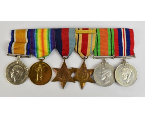 A WWI War Medal awarded to M-346539 Pte. F. Clark A.S.C. (highly polished), a Victory Medal awarded to K.22642 T. Hall Sto. 1
