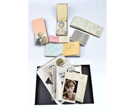 STARS OF STAGE &amp; SCREEN; a collection of mid-20th century signed photographs, autographs and further ephemera including N