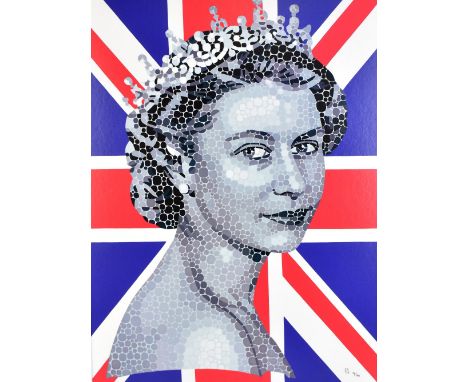 PAUL NORMANSELL; signed limited edition print, 'Happy and Glorious', no.76/195, signed lower right, 48.2 x 66cm, framed. (D)A