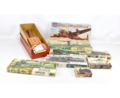 A small group of Airfix models to include the Avro-Lancaster B.III, the OO scale Evening Star, etc, also a Jokari Junior mode