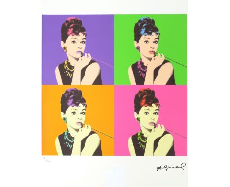 AFTER ANDY WARHOL (1928-1987); limited edition lithograph print, 'Audrey Hepburn' from the Leo Castelli Gallery, edited by Ge