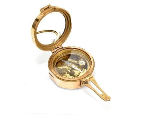 A modern reproduction 'Natural Sine' combination compass, diameter 8cm.Additional InformationPlease note that this lot is a r