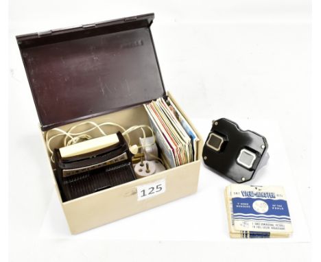 SAWYERS; a 3D Viewmaster with ten reels in box and a 3D Viewmaster with light and thirteen reels in case (2).