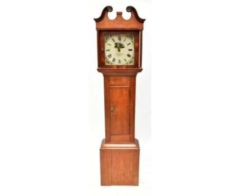 GEORGE HONEYBONE OF FAIRFORD; an oak cased thirty hour longcase clock, the painted dial with Roman numerals, height 196cm.Add