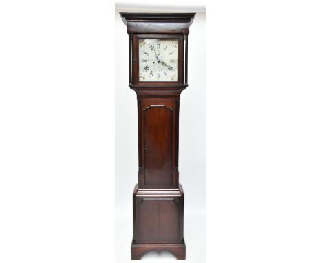 THOMAS GASKELL OF KNUTSFORD; a 19th century eight day longcase clock, the painted dial set with Roman and Arabic numerals wit