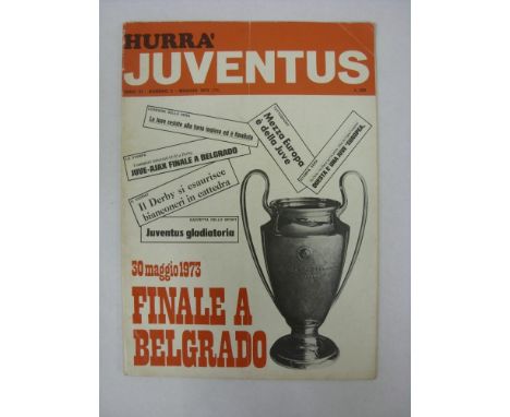 CUP FINAL, 1973, European Cup Final, a football programme, from the fixture Juventus v Ajax, played in Belgrade on 30/05/1973