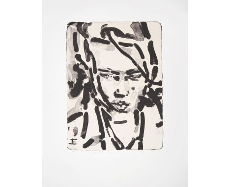Elizabeth Peyton (American 1965-), 'Elias', 2014, lithograph on 300 g/m2 Velin d'Arches paper, signed, titled, dated and numb
