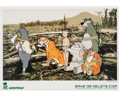 Banksy (British 1974-), ‘Save Or Delete’, 2002, offset lithograph in colours on recycled paper; sheet: 42 x 59.5cm ARR