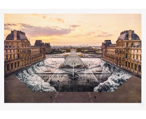 JR (French 1983-), 'JR au Louvre, 29 mars 2019, 19h01', 2019, lithograph in colours on 270 grms BFK Rives Paper, signed, date