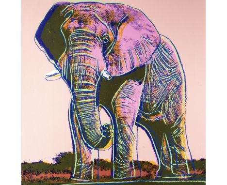 Andy Warhol (American 1928-1987), 'Elephant, from Endangered Species', 1983, screenprint in colours on Lenox Museum Board, un