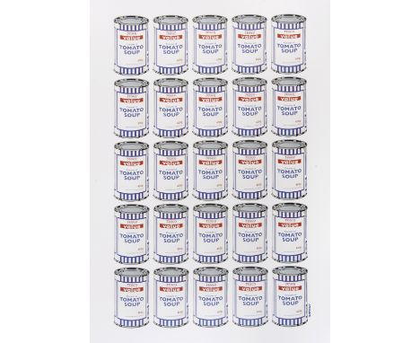 Banksy (British 1974-), ‘Soup Cans Poster’, 2010, offset lithograph in colours on paper; sheet: 84 x 59cm ARR