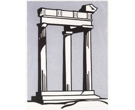 Roy Lichtenstein (American 1923-1997), 'Temple', 1964, lithograph in colours on wove paper, signed, dated and numbered from a