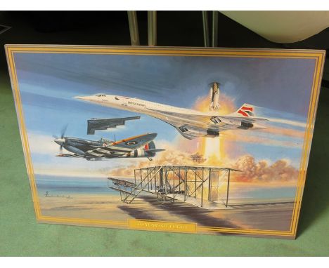 A 100 years of flight ceramic display