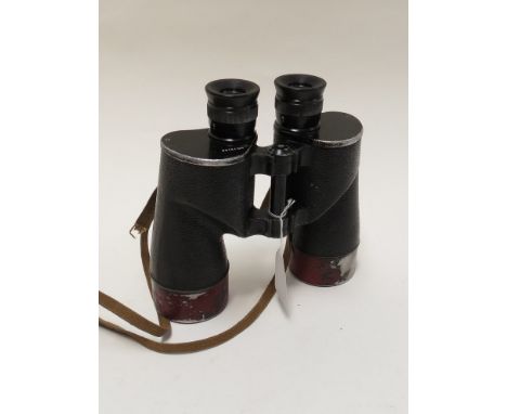 A pair of WWII US Navy Bausch and Lomb Mk1 model I No 12108 with case, dated 1941