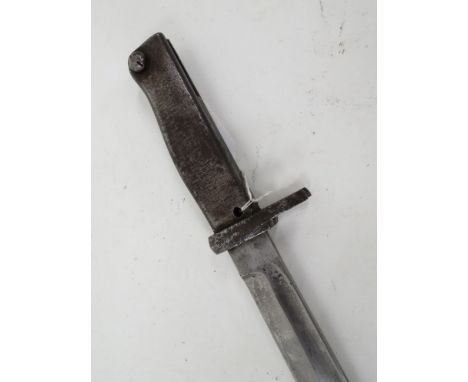 A WWI German Ersatz bayonet, all metal, no scabbard