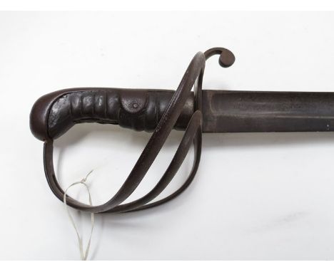 An 1821 pattern British Light Cavalry trooper's sword, shortened
