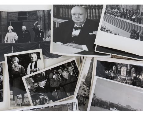A collection of Winston Churchill related photographs, mainly British official pictures, Crown Copyright reserved for British